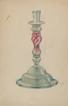 Candlestick, c. 1936. Creator: Margaret Stottlemeyer