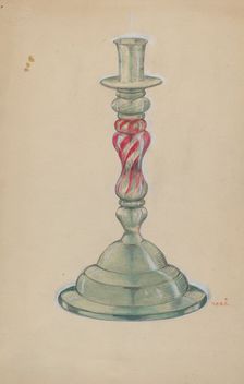 Candlestick, c. 1936. Creator: Margaret Stottlemeyer