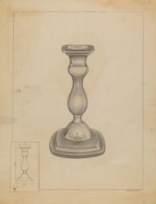 Candlestick, c. 1936. Creator: Milton Grubstein