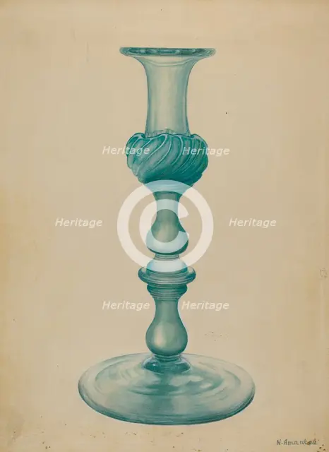 Candlestick, c. 1936. Creator: Nicholas Amantea.