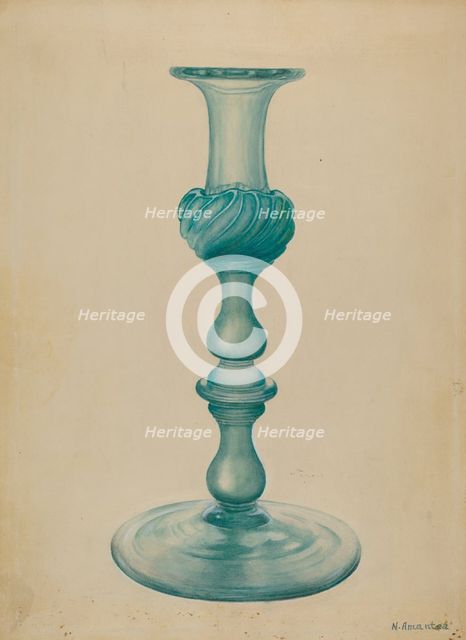 Candlestick, c. 1936. Creator: Nicholas Amantea.