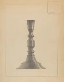 Candlestick, c. 1936. Creator: Sidney Liswood