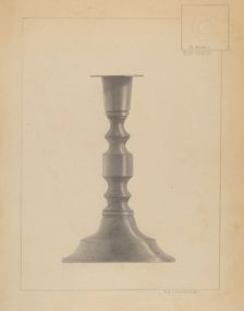 Candlestick, c. 1936. Creator: Sidney Liswood