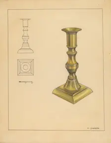 Candlestick, c. 1936. Creator: Philip Johnson