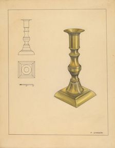 Candlestick, c. 1936. Creator: Philip Johnson