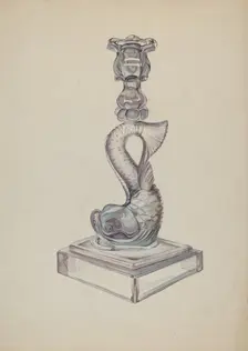 Candlestick, c. 1936. Creator: Roberta Elvis