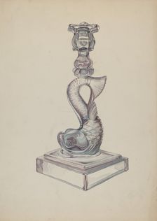 Candlestick, c. 1936. Creator: Roberta Elvis