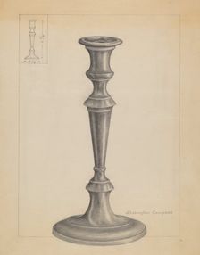 Candlestick, c. 1936. Creator: Rollington Campbell