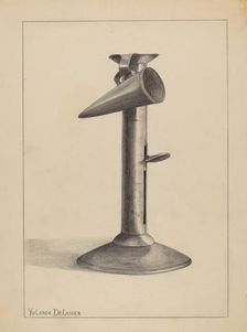 Candlestick, c. 1936. Creator: Yolande Delasser