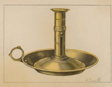 Candlestick, c. 1937. Creator: Albert Camilli