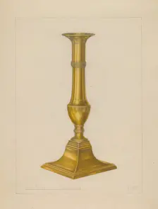 Candlestick, c. 1937. Creator: Arthur Wegg