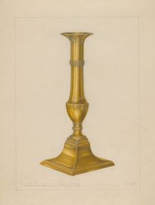 Candlestick, c. 1937. Creator: Arthur Wegg