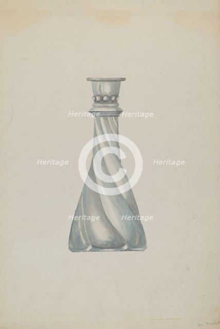 Candlestick, c. 1937. Creator: Beulah Bradleigh.