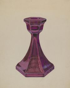 Candlestick, c. 1937. Creator: Dorothy Posten