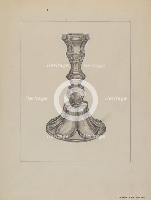Candlestick, c. 1937. Creator: Francis Law Durand.