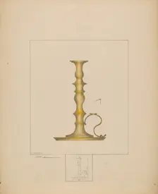 Candlestick, c. 1937. Creator: Henry Meyers