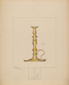 Candlestick, c. 1937. Creator: Henry Meyers
