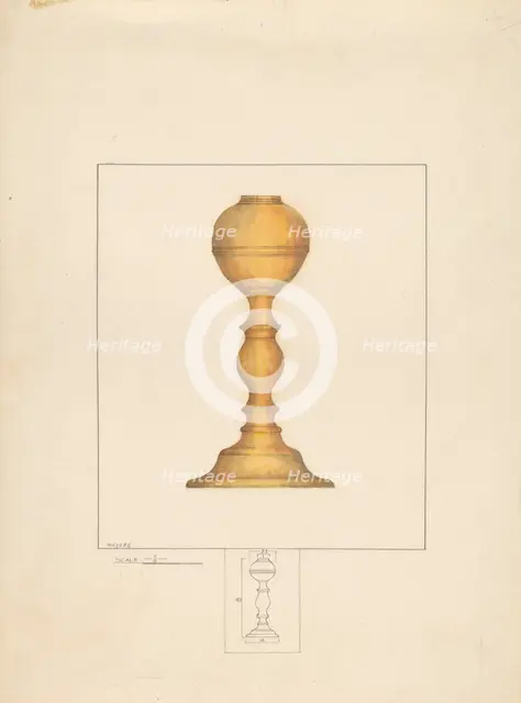 Candlestick, c. 1937. Creator: Henry Meyers.