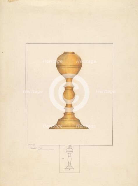 Candlestick, c. 1937. Creator: Henry Meyers.