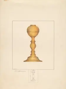 Candlestick, c. 1937. Creator: Henry Meyers