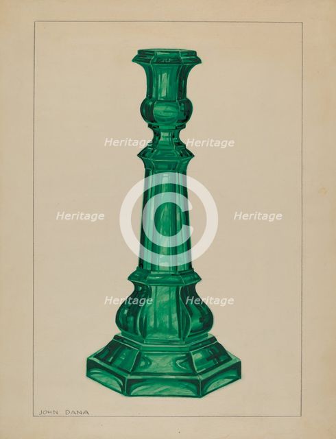 Candlestick, c. 1937. Creator: John Dana.