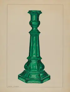 Candlestick, c. 1937. Creator: John Dana