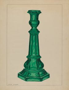 Candlestick, c. 1937. Creator: John Dana