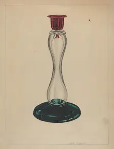 Candlestick, c. 1937. Creator: John Dana