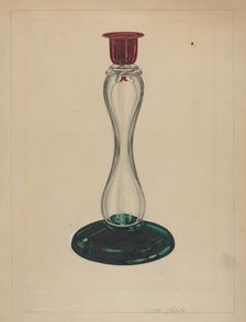 Candlestick, c. 1937. Creator: John Dana