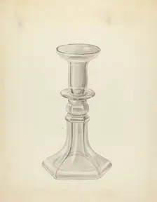 Candlestick, c. 1937. Creator: John Fisk