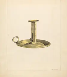 Candlestick, c. 1937. Creator: John Jordan
