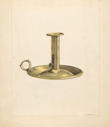 Candlestick, c. 1937. Creator: John Jordan