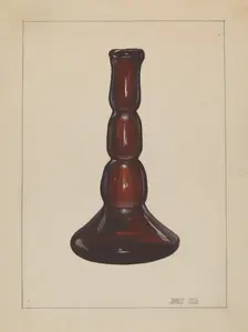 Candlestick, c. 1937. Creator: Janet Riza