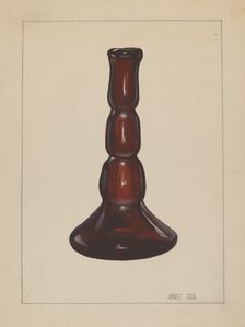 Candlestick, c. 1937. Creator: Janet Riza