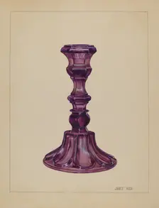 Candlestick, c. 1937. Creator: Janet Riza
