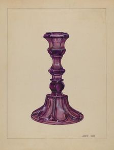 Candlestick, c. 1937. Creator: Janet Riza