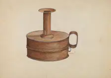 Candlestick, c. 1937. Creator: Margaret Stottlemeyer