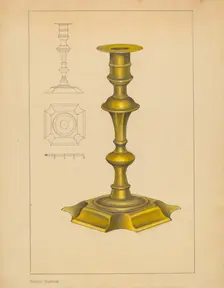 Candlestick, c. 1937. Creator: Philip Johnson