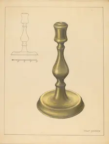 Candlestick, c. 1937. Creator: Philip Johnson