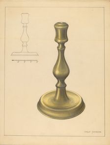 Candlestick, c. 1937. Creator: Philip Johnson