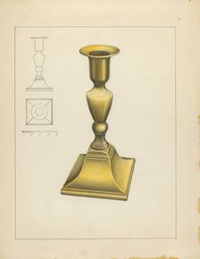 Candlestick, c. 1937. Creator: Philip Johnson