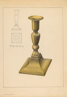 Candlestick, c. 1937. Creator: Philip Johnson