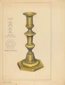 Candlestick, c. 1937. Creator: Philip Johnson