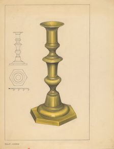 Candlestick, c. 1937. Creator: Philip Johnson