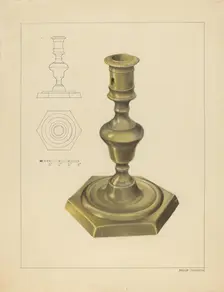Candlestick, c. 1937. Creator: Philip Johnson