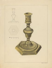 Candlestick, c. 1937. Creator: Philip Johnson