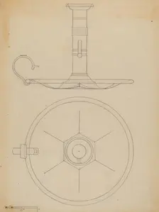 Candlestick, c. 1937. Creator: Philip Johnson