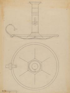 Candlestick, c. 1937. Creator: Philip Johnson
