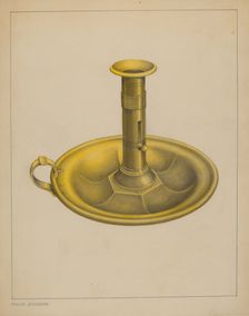 Candlestick, c. 1937. Creator: Philip Johnson