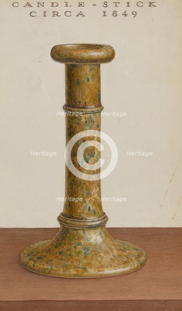 Candlestick, c. 1937. Creator: Roy Williams.